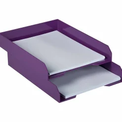 JAM Paper Stackable Desktop Paper Tray, 2ct.