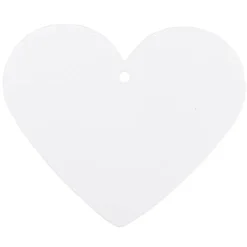 JAM Paper White Large Heart Gift Tags, 10ct.