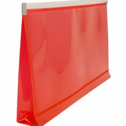 JAM Paper 5'' x 10'' Clear Plastic Pencil Pouch with Zip Closure, 12ct.