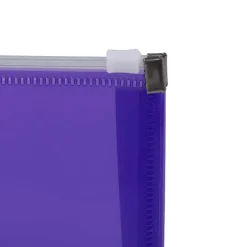 JAM Paper 5'' x 10'' Clear Plastic Pencil Pouch with Zip Closure, 12ct.
