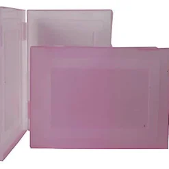 JAM Paper 9" x 12.5" Transparent Pink Case