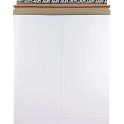 JAM Paper 12.75" x 15" White Flat Photo Mailer Peel & Seal Closure Envelopes, 6ct.