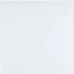 JAM Paper 6.5" x 6.5" White Square Invitation Envelopes