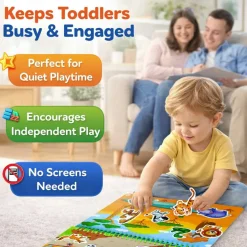 Jelly Sticker Books for Toddlers - Reusable Animal Topics