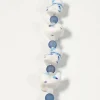 Jesse James Beads 15mm Blue & White Ceramic Cat Beads