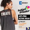 JET PRO ACTIVE WEAR INKJET TRANSFER PAPER FOR WHITE FABRIC 8.5"x11" 10 Sheets