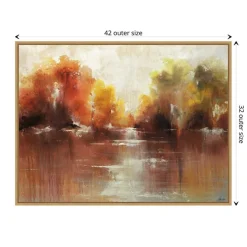Jeweled Water by Sydney Edmunds Framed Canvas Wall Art