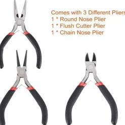 Jewelry Making Kit Pliers Tweezers Needle Jump Rings Jewelry Finding Sets Crafting Tool
