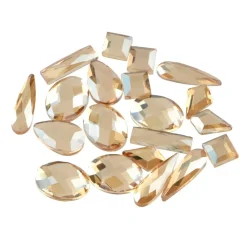 Jewel Shapes Glass Flatback Rhinestones by Bead Landing™