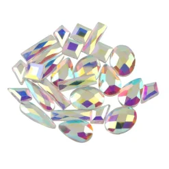 Jewel Shapes Glass Flatback Rhinestones by Bead Landing™