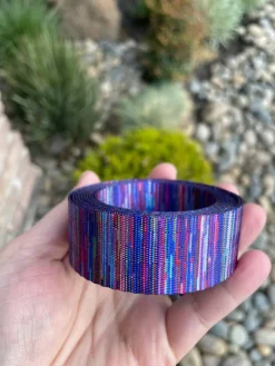 Jewel Stripe 1” Seatbelt Webbing (by the yard)