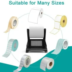 Jiose Label Holder Thermal Label Holder for Rolls and Fan-Fold Labels