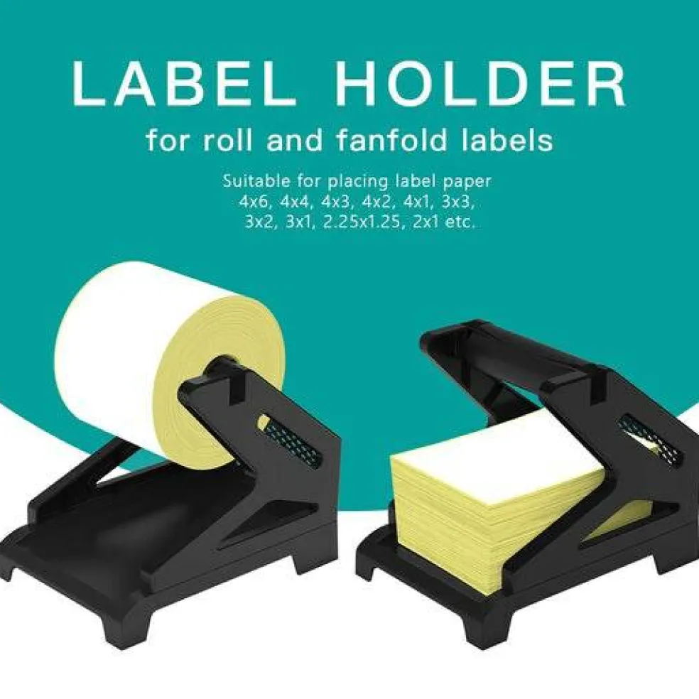 Jiose Label Holder Thermal Label Holder for Rolls and Fan-Fold Labels