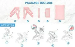 JIOSE 4x6 Label Holder Pink Thermal Label Holder for Rolls and Fan-Fold Labels