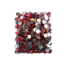 John Bead Acrylic Round Flat Back Rhinestones, 10mm