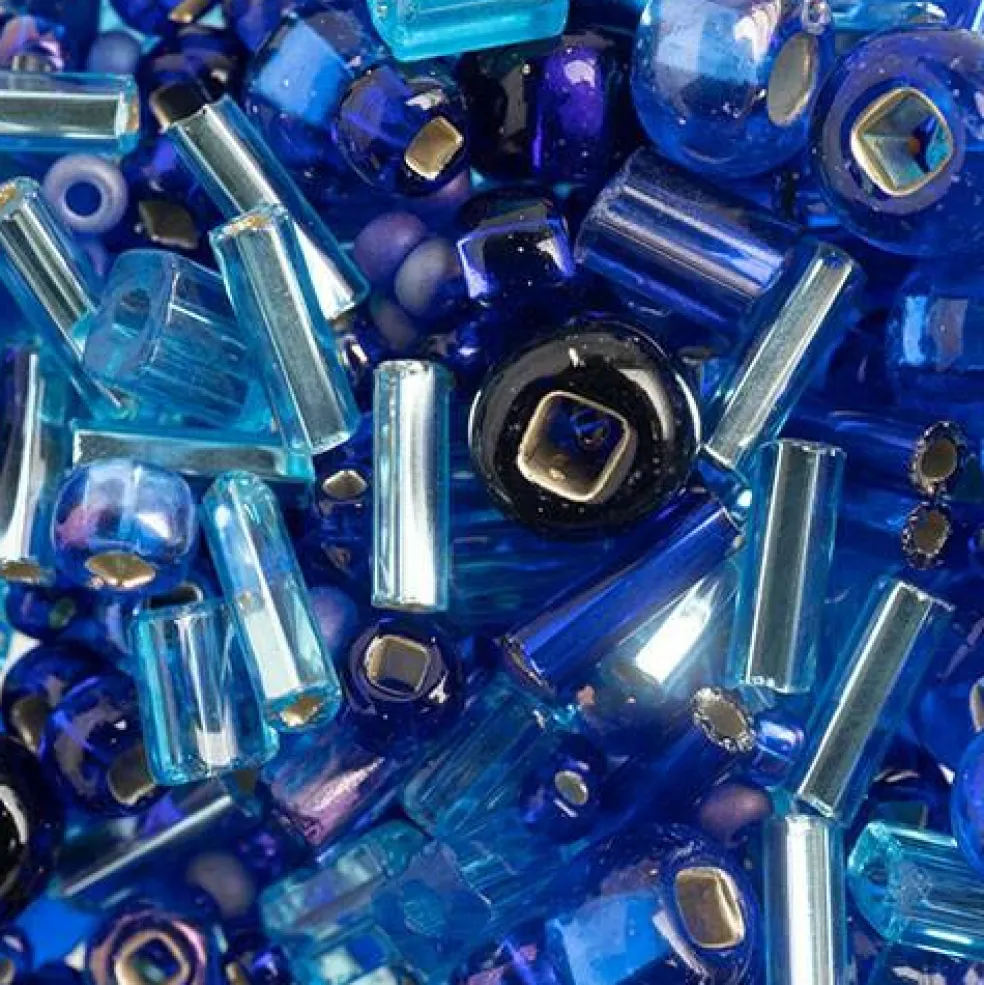 John Bead 10/0 Assorted Mix Shapes Czech Glass Seed Beads, 22g