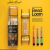 John Bead Clear Metal Bead Loom Kit with Seed Beads & Tools