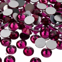 John Bead Crystal Lane SS30 Glass Round Flatback Rhinestones, 72ct.