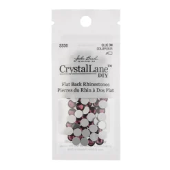 John Bead Crystal Lane SS30 Glass Round Flatback Rhinestones, 72ct.