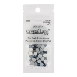 John Bead Crystal Lane SS30 Glass Round Flatback Rhinestones, 72ct.