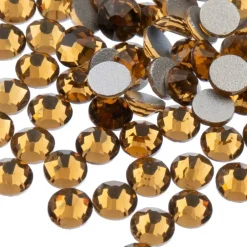 John Bead Crystal Lane SS30 Glass Round Flatback Rhinestones, 72ct.