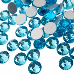 John Bead Crystal Lane SS30 Glass Round Flatback Rhinestones, 72ct.