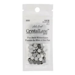 John Bead Crystal Lane SS30 Glass Round Flatback Rhinestones, 72ct.