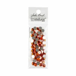 John Bead Crystal Lane SS30 Glass Round Flatback Rhinestones, 72ct.