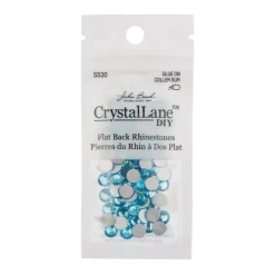 John Bead Crystal Lane SS30 Glass Round Flatback Rhinestones, 72ct.
