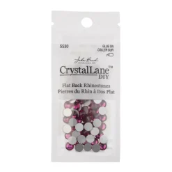 John Bead Crystal Lane SS30 Glass Round Flatback Rhinestones, 72ct.