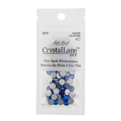 John Bead Crystal Lane SS30 Glass Round Flatback Rhinestones, 72ct.