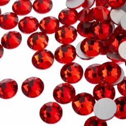 John Bead Crystal Lane SS30 Glass Round Flatback Rhinestones, 72ct.