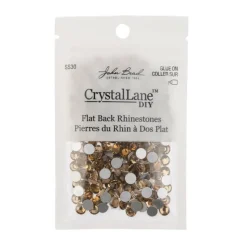 John Bead Crystal Lane SS30 Glass Round Flatback Rhinestones, 288ct.