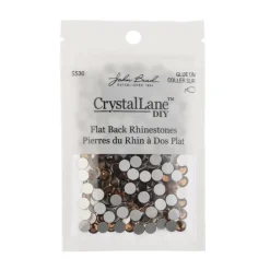 John Bead Crystal Lane SS30 Glass Round Flatback Rhinestones, 288ct.