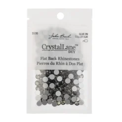 John Bead Crystal Lane SS30 Glass Round Flatback Rhinestones, 288ct.