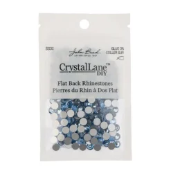 John Bead Crystal Lane SS30 Glass Round Flatback Rhinestones, 288ct.