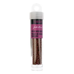 John Bead 11/0 Cut Opaque Finish Round Czech Glass Seed Beads, 13g/100g
