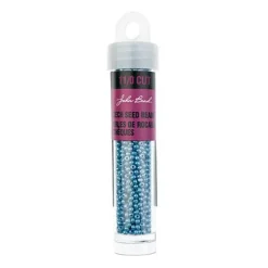 John Bead 11/0 Cut Opaque Finish Round Czech Glass Seed Beads, 13g/100g