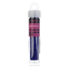 John Bead 11/0 Cut Opaque Finish Round Czech Glass Seed Beads, 13g/100g