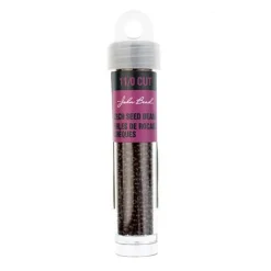 John Bead 11/0 Cut Opaque Finish Round Czech Glass Seed Beads, 13g/100g