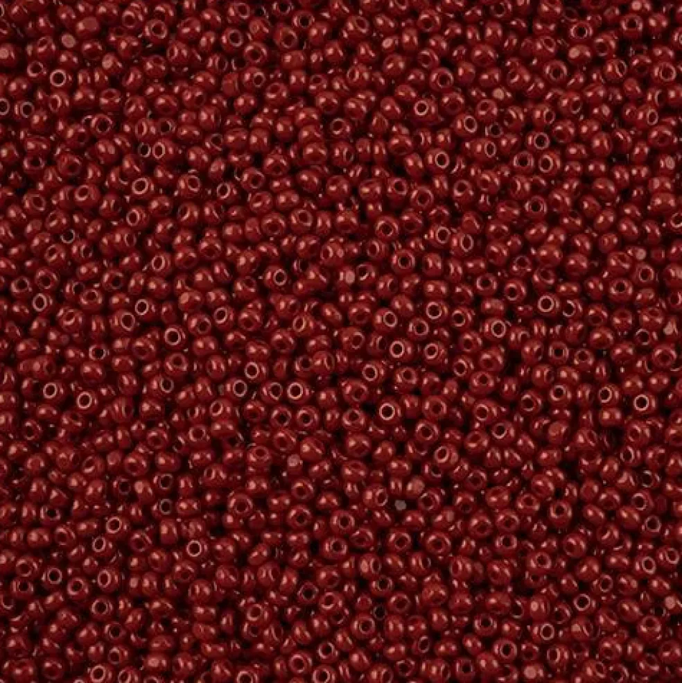 John Bead 11/0 Cut Opaque Finish Round Czech Glass Seed Beads, 13g/100g
