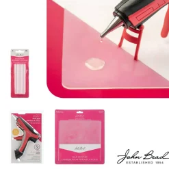 John Bead™ Dual Temp Full Size Hot Glue Gun with 2 Glue Sticks