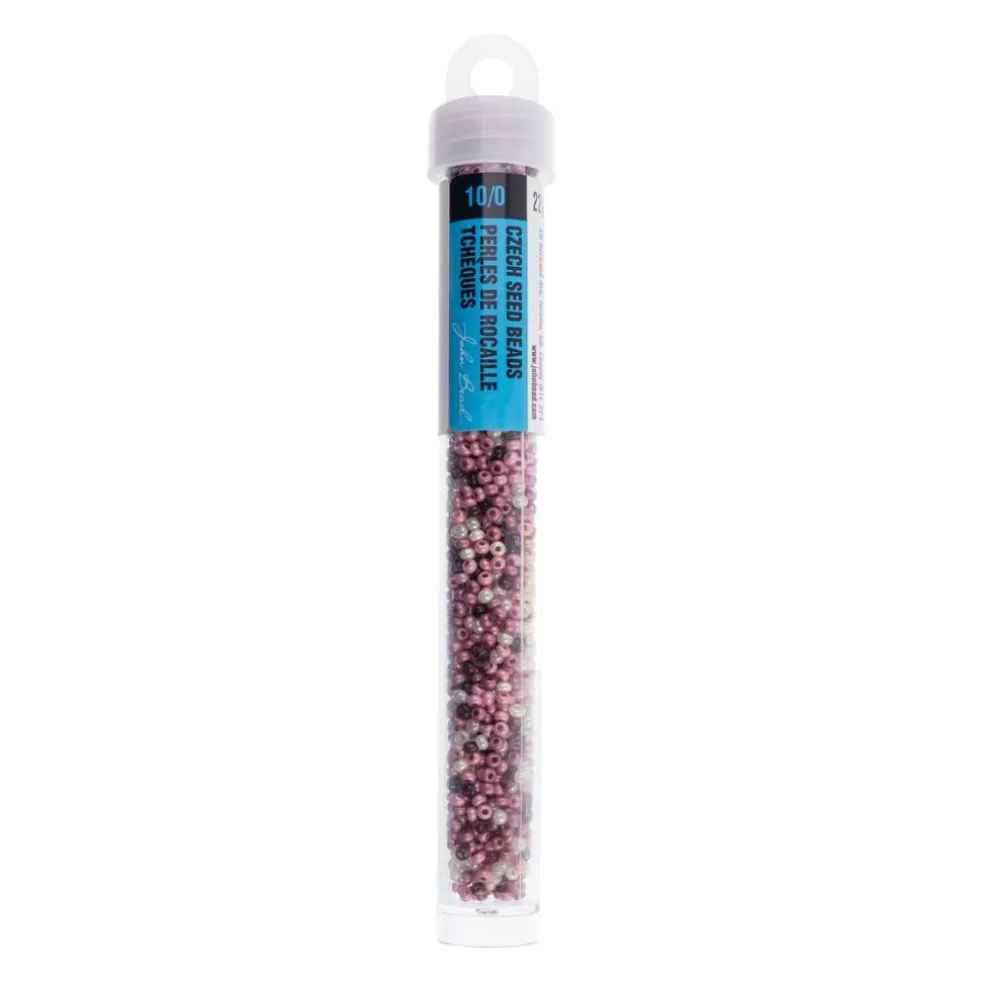 John Bead 10/0 Mixed Czech Glass Seed Beads, 22g