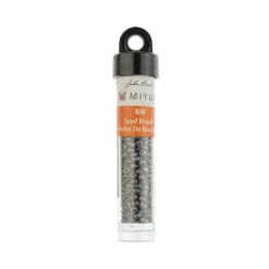 John Bead 8/0 Miyuki Glass Seed Beads, 12g
