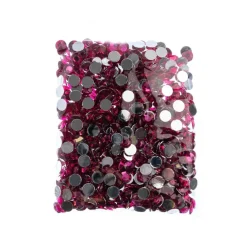 John Bead 8mm Acrylic Round Flat Back Rhinestones, 1,000ct.