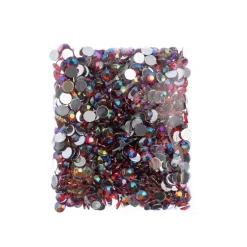 John Bead 8mm Acrylic Round Flat Back Rhinestones, 1,000ct.