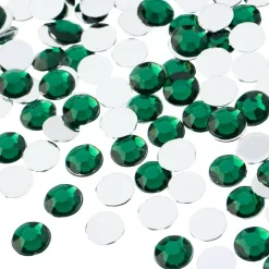 John Bead 8mm Acrylic Round Flat Back Rhinestones, 1,000ct.