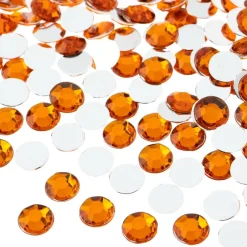 John Bead 8mm Acrylic Round Flat Back Rhinestones, 1,000ct.