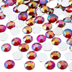 John Bead 8mm Acrylic Round Flat Back Rhinestones, 1,000ct.