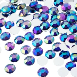 John Bead 8mm Acrylic Round Flat Back Rhinestones, 1,000ct.